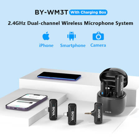 ไมโครโฟนไร้สาย BOYA MICROPHONE BOYA BY-WM3T-M2_2